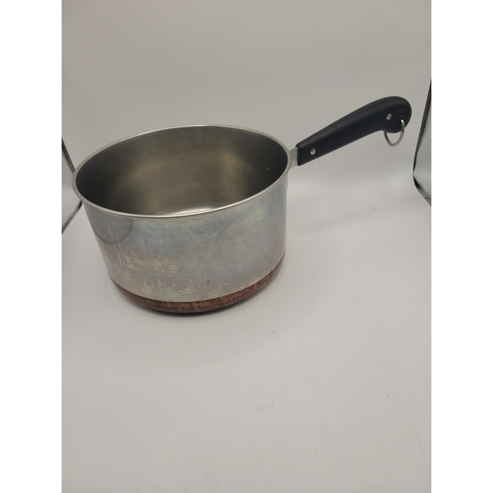 Vintage Pre-1968 Revere Ware 3 Qt Saucepan Pot Copper Bottom Patent 2363973 USA